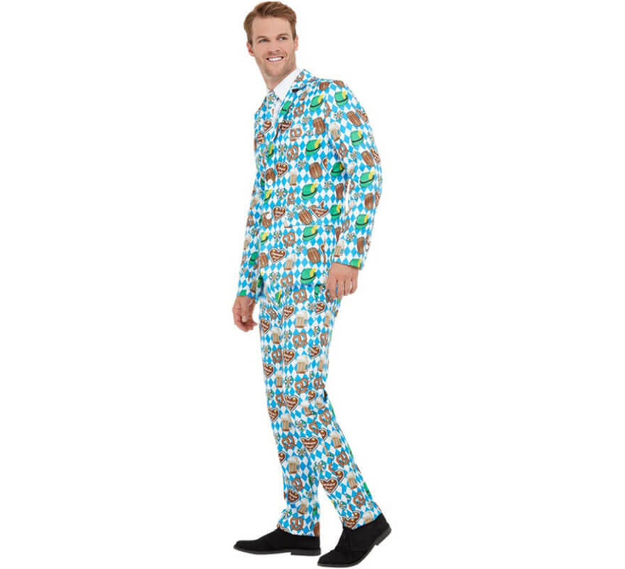 Translation missing: de.Traje Divertido de Oktoberfest Azul para hombre