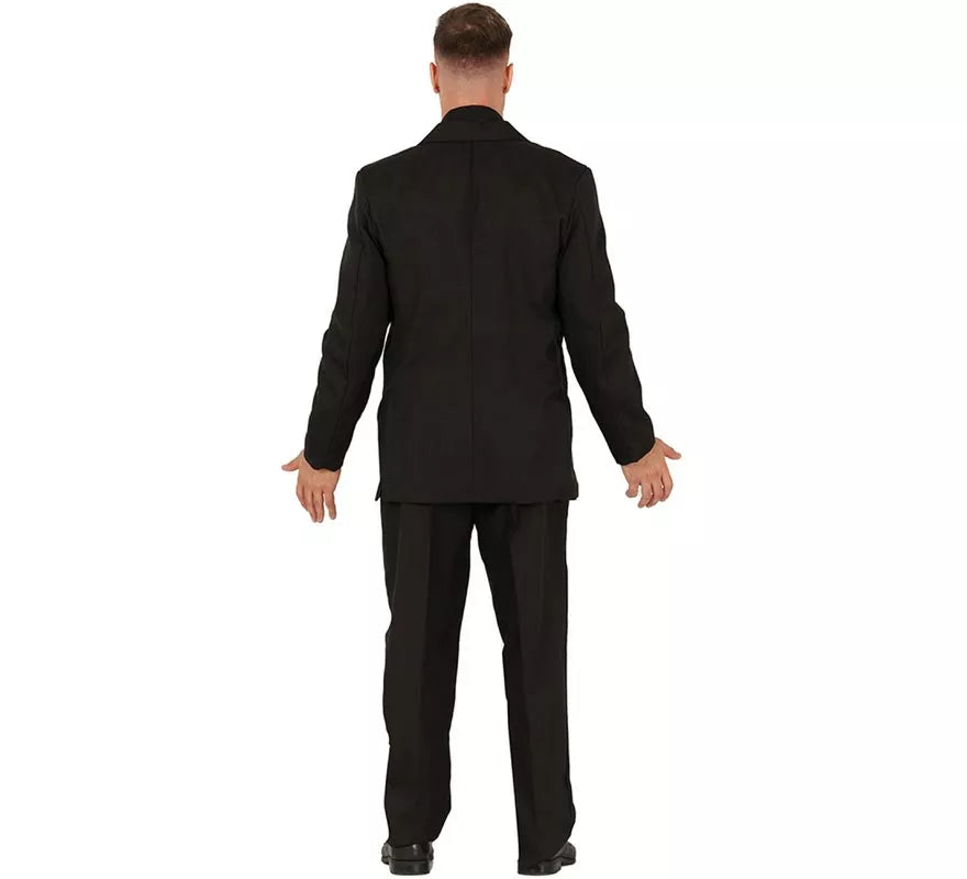 Translation missing: de.Traje Divertido negro mate para hombre
