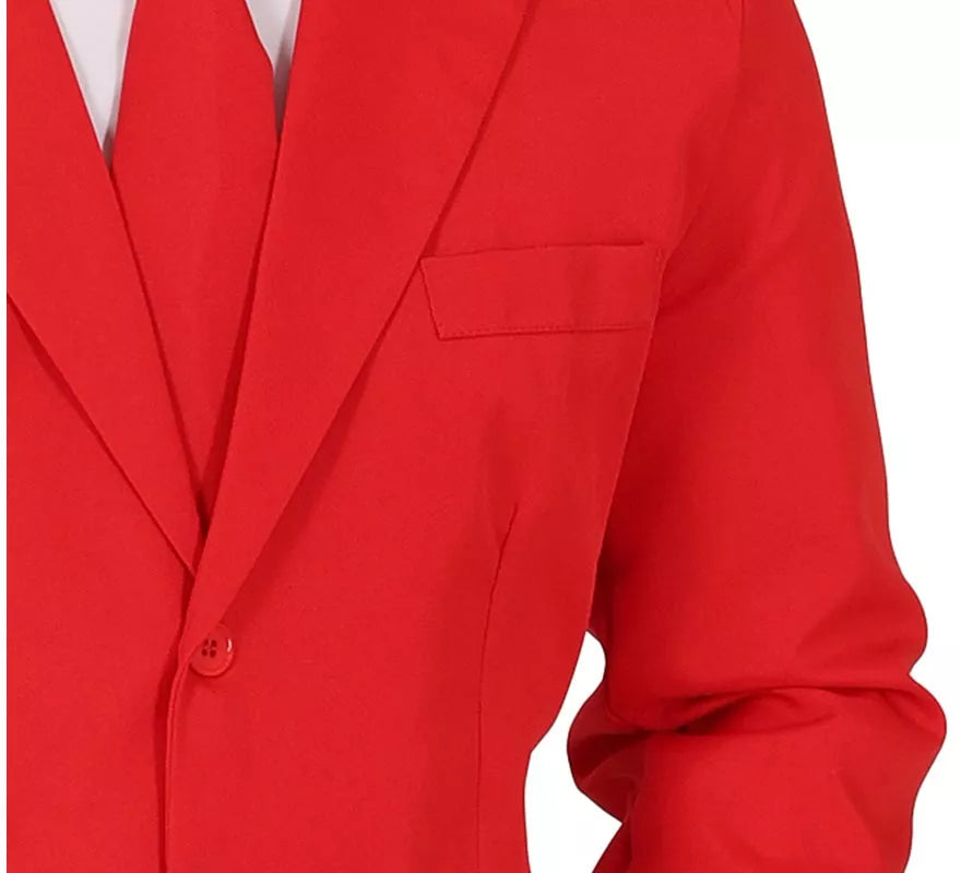 Translation missing: de.Traje Divertido rojo vibrante para hombre