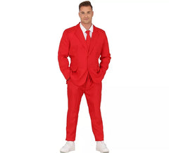 Lustiger Herrenanzug in leuchtendem Rot