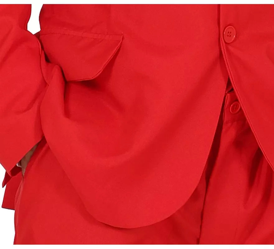Translation missing: de.Traje Divertido rojo vibrante para hombre