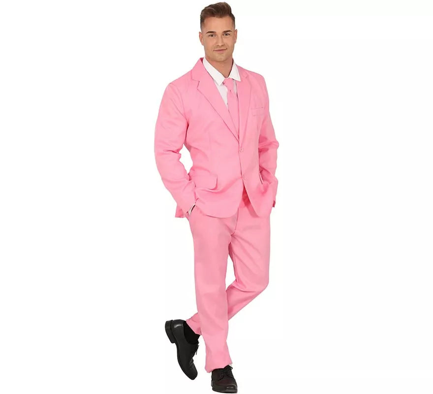 Translation missing: de.Traje Divertido rosa suave para hombre