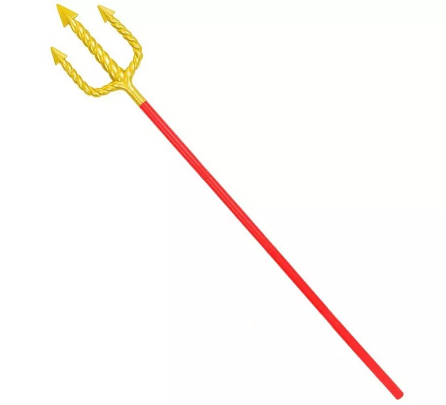 Translation missing: de.Tridente dorado y rojo de 137 cm