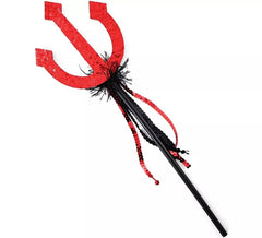 Rote Dreizack-Paillette, 39 cm