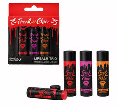 Extravagantes und elegantes Lippenbalsam-Trio