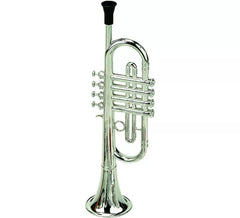 Metallische 4-Ventil-Trompete in Tasche.