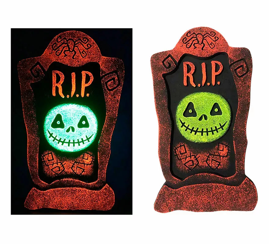 Tumba Esqueleto Fluorescente de 24x41x2,3 cm
