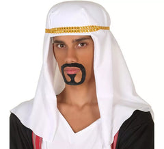 Weißer und Goldarabischer Turban