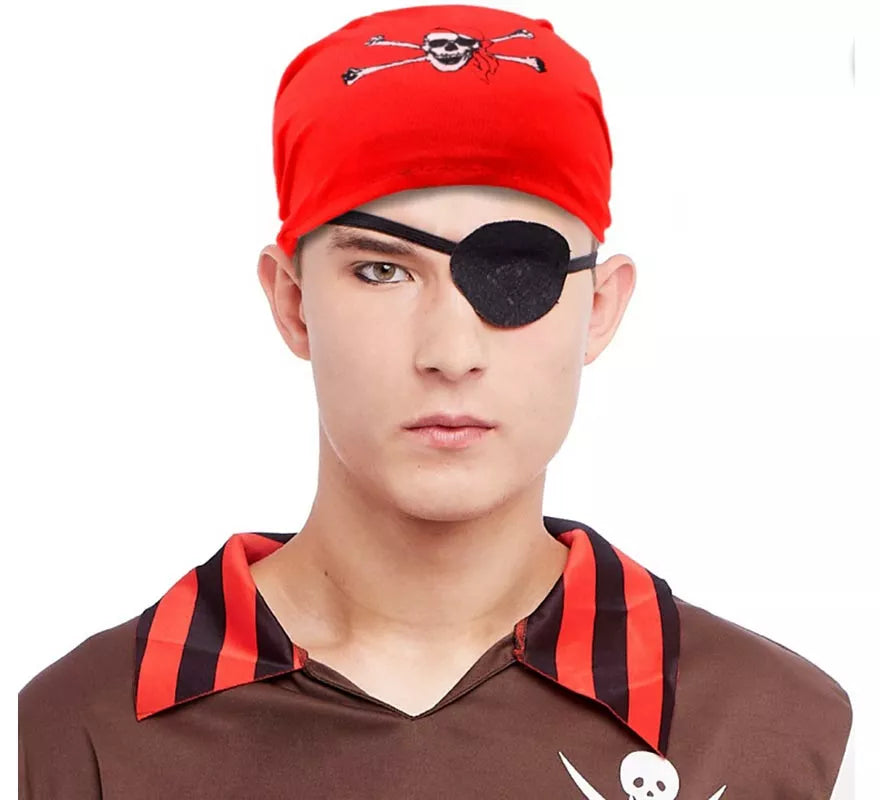 Translation missing: de.Turbante de Pirata con calavera adulto en colores surtidos