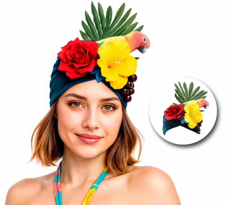 Translation missing: de.Turbante de Rumbera Tropical con Flores