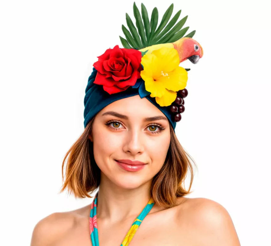 Translation missing: de.Turbante de Rumbera Tropical con Flores