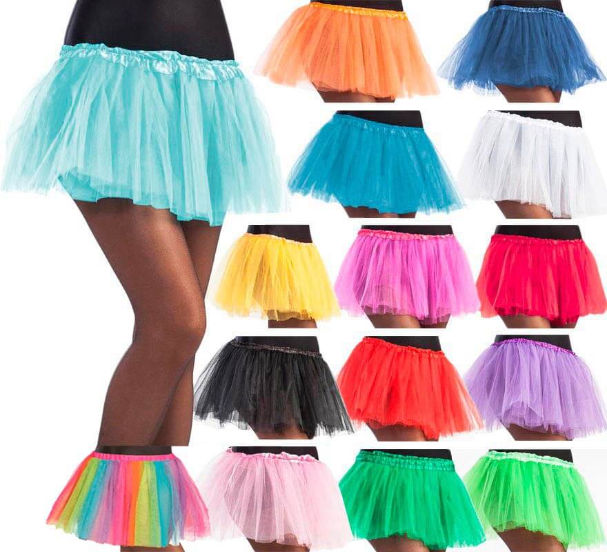 Translation missing: es.Tutú de 30 cm de largo en varios colores para niña