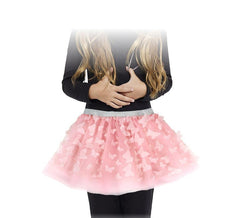 Rosafarbenes Schmetterlings-Tutu für Kinder, 50 cm