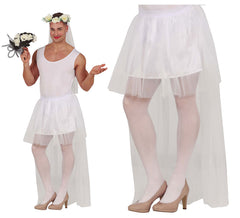80 cm weißes Braut-Tutu