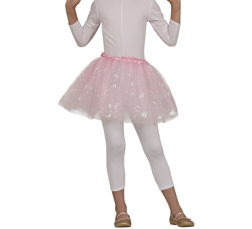 Translation missing: de.Tutú rosa con Corazones de 30 cm infantil