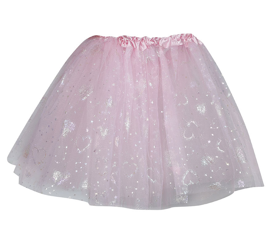 Translation missing: de.Tutú rosa con Estrellas de 30 cm infantil