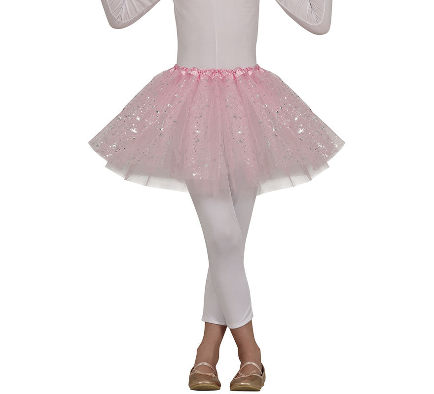 Translation missing: de.Tutú rosa con Estrellas de 30 cm infantil