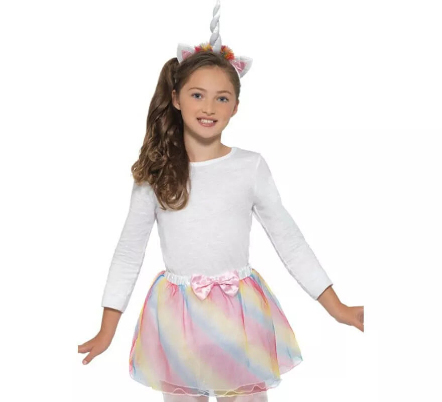 Translation missing: de.Tutú y Diadema de Unicornio Multicolor