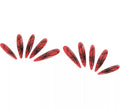 Uñas de Bruja rojas con telarañas