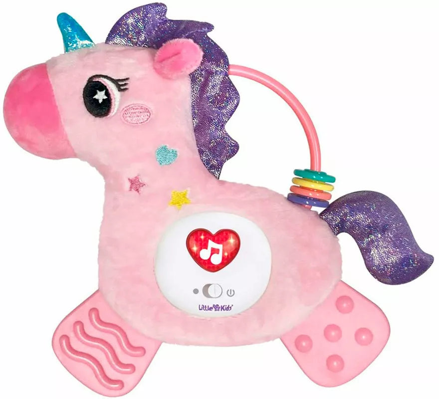 Translation missing: de.Unicornio Musical rosa con Luz y Sonido de 24 cm