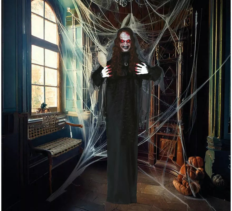 Vampira con Luz de Sonido y Movimiento de 170 cm