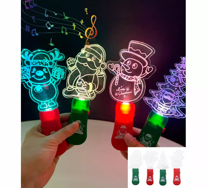 Translation missing: de.Varita Acrílica Navideña con Luz y Música modelos surtidos