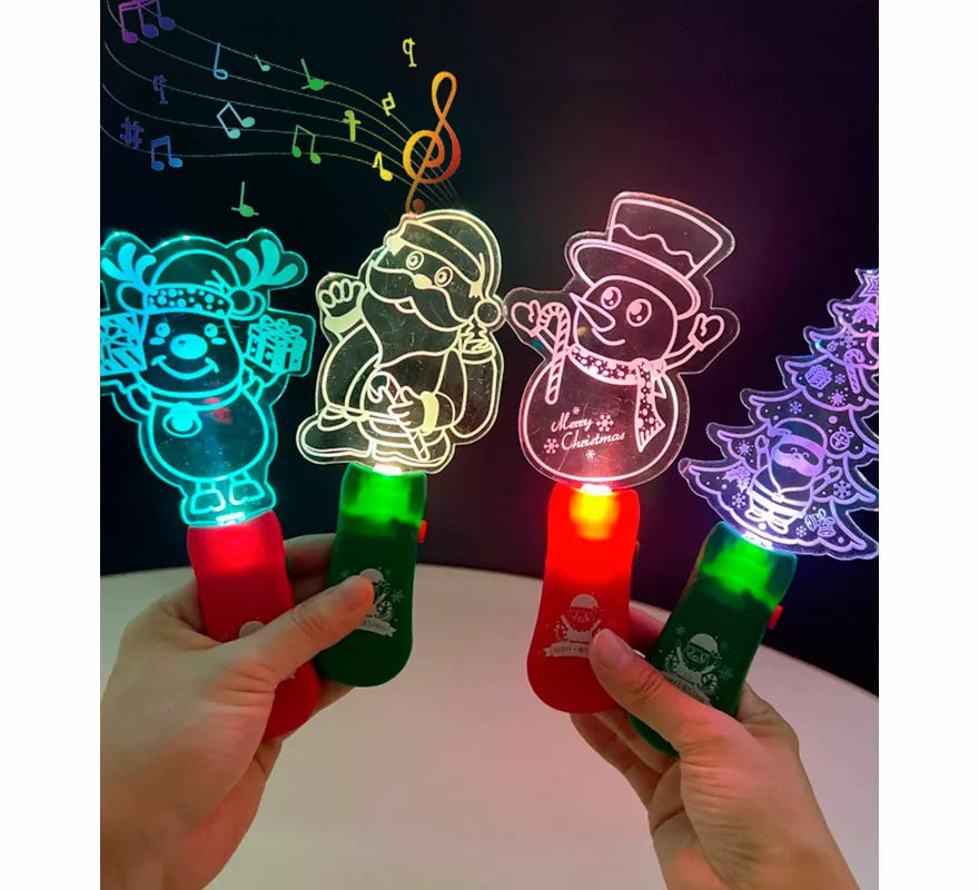 Translation missing: de.Varita Acrílica Navideña con Luz y Música modelos surtidos