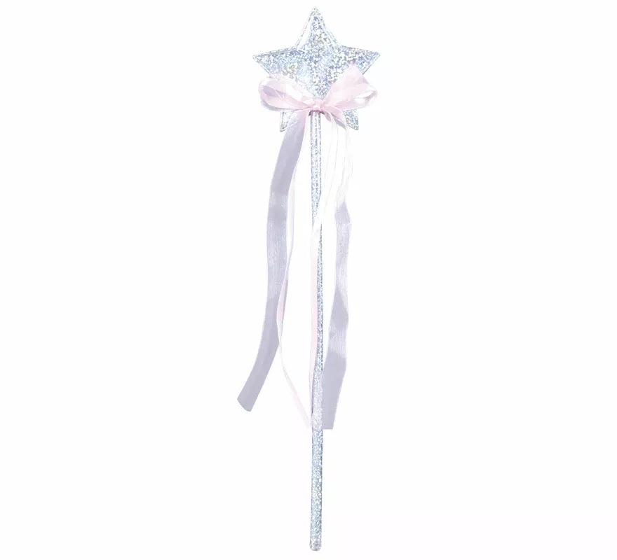 Translation missing: de.Varita con Estrella Plata de 35 cm