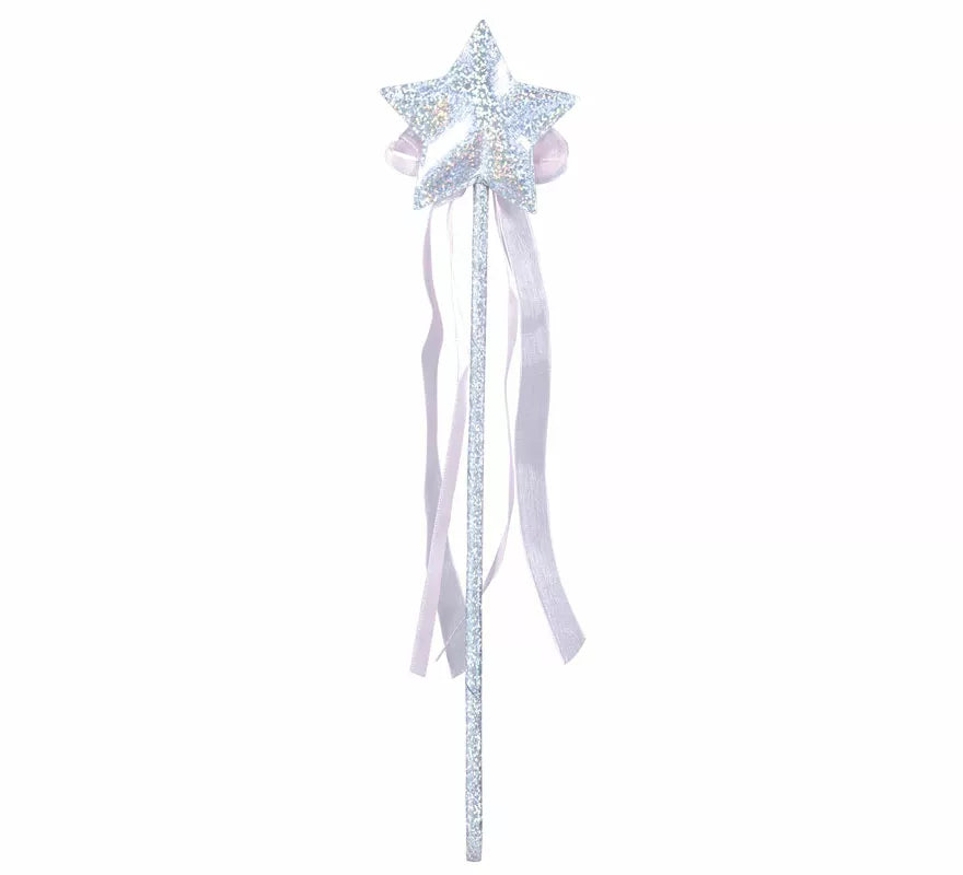 Translation missing: de.Varita con Estrella Plata de 35 cm