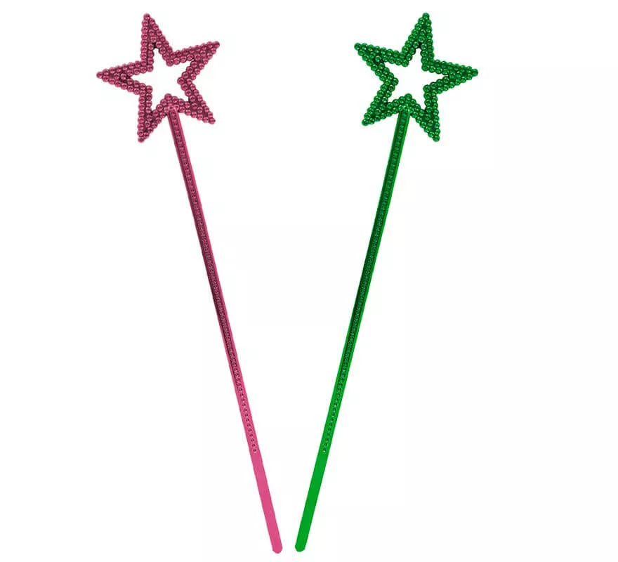 Translation missing: de.Varita con forma de estrella en colores surtidos de 34x7cm