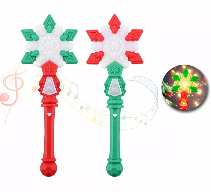 Translation missing: de.Varita Mágica de Copo de Nieve con Luz y música en colores surtidos