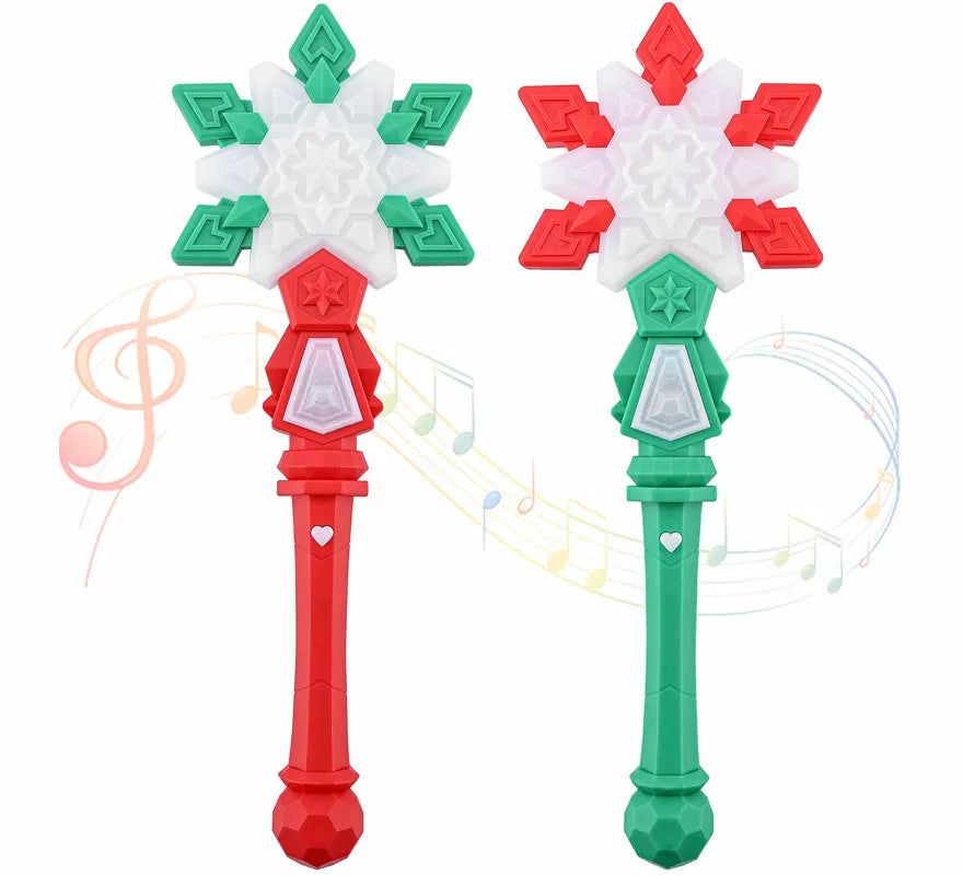 Translation missing: de.Varita Mágica de Copo de Nieve con Luz y música en colores surtidos