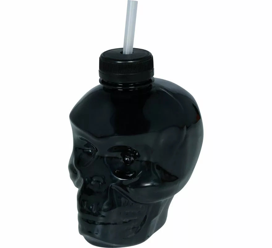 Translation missing: de.Vaso Calavera con Pajita de 14 cm