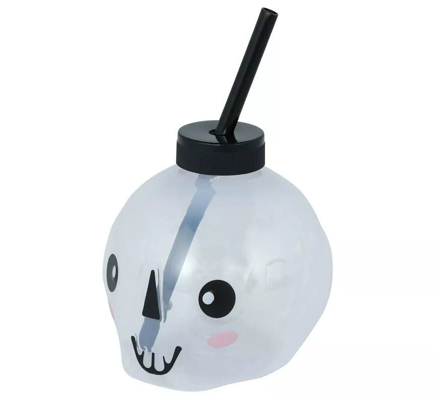 Translation missing: de.Vaso con Pajita Calavera con iluminación LED de 17 cm
