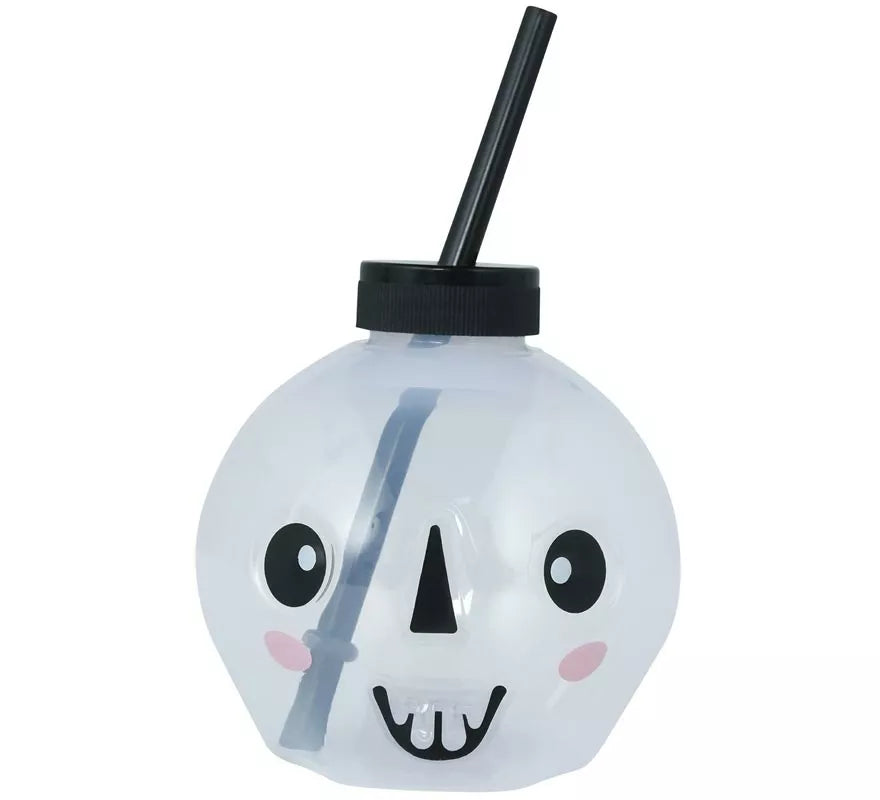 Translation missing: de.Vaso con Pajita Calavera con iluminación LED de 17 cm