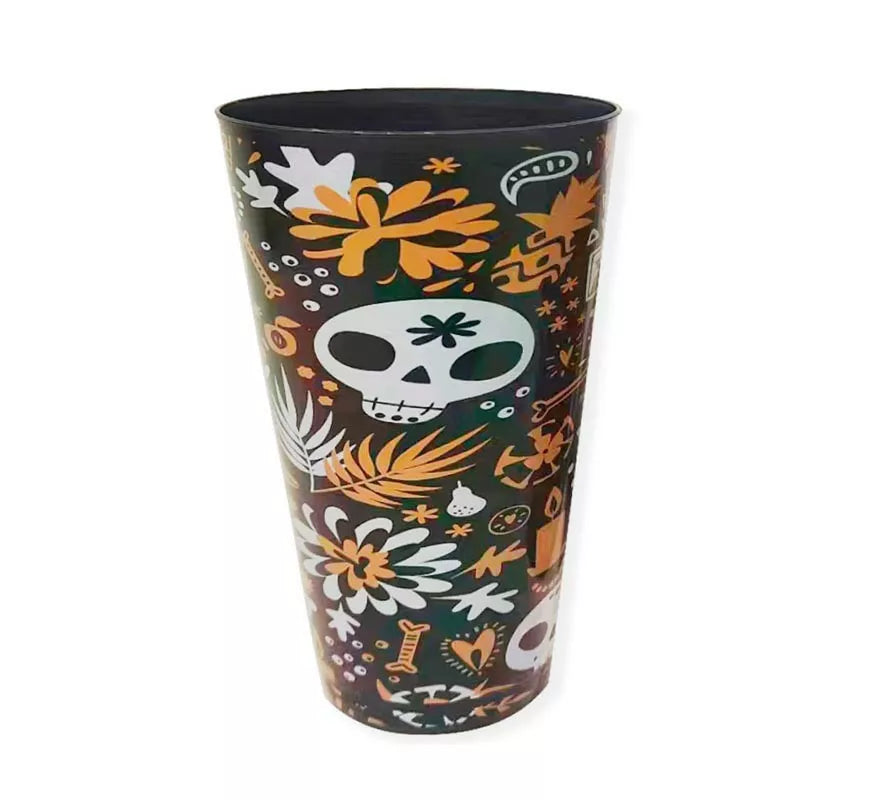 Translation missing: de.Vaso Día de los Muertos de plástico de 8,5x5,5x13,5 cm