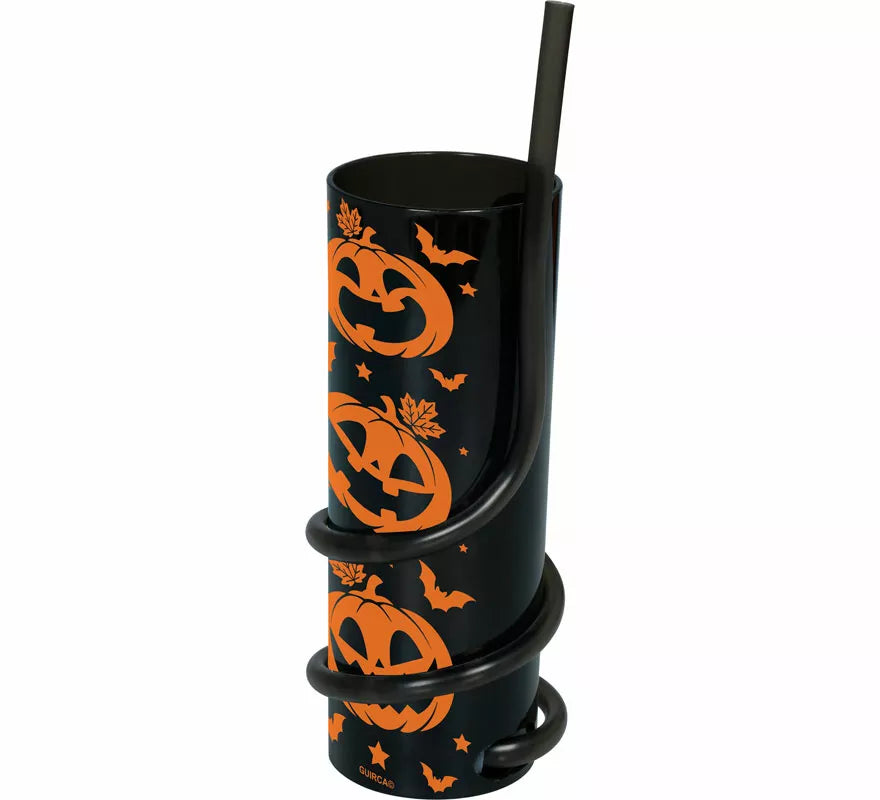 Translation missing: de.Vaso negro con Calabazas y Pajita de 16 cm