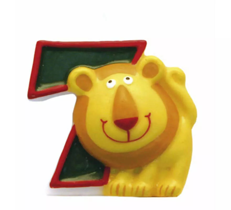 Translation missing: de.Vela de Animal del Safari con el número 7