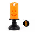 Vela de Calabaza feliz con luz