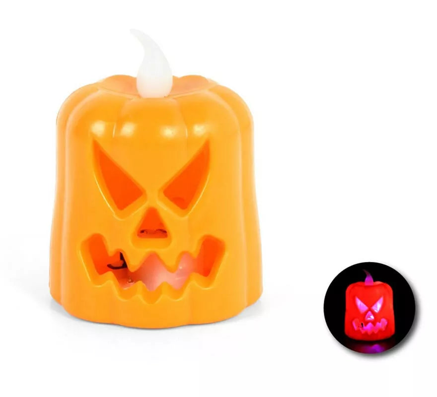 Translation missing: de.Vela de Calabaza tenebrosa con luz