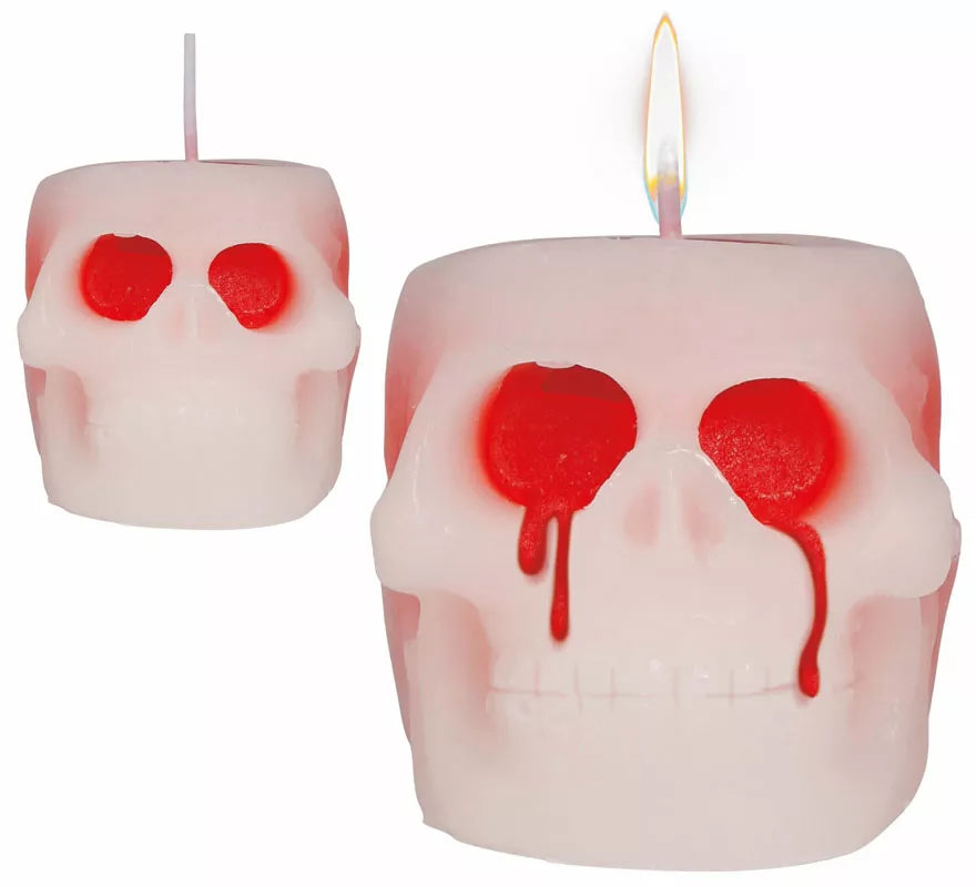 Translation missing: de.Vela de Calavera con Sangre de 6 cm