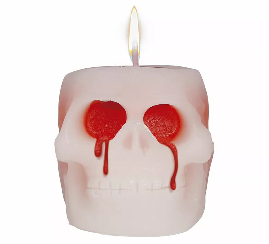 Translation missing: de.Vela de Calavera con Sangre de 6 cm