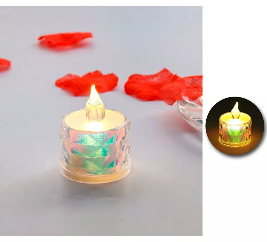 Vela de Te Fantasía dorada de 5 cm