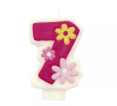 Glamour Girl Kerze mit der Nummer 7 zum Geburtstag