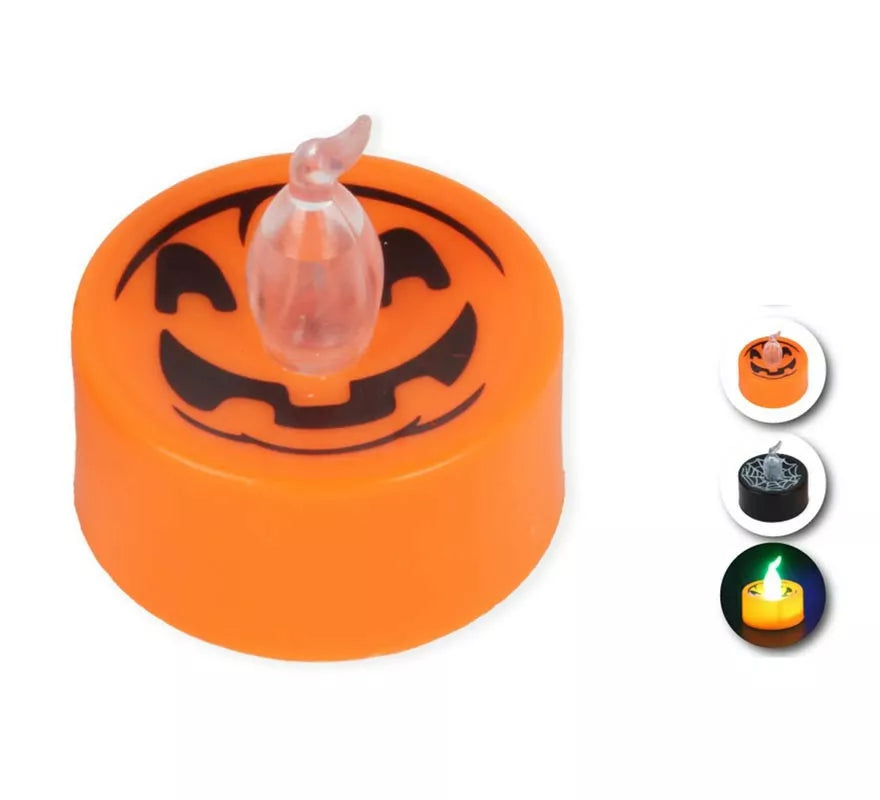 Translation missing: de.Vela Halloween con luz en modelos surtidos de 4x3,7 cm