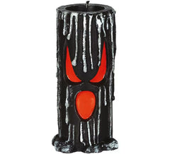 Schwarze Kerze mit 15x6 cm Gesicht