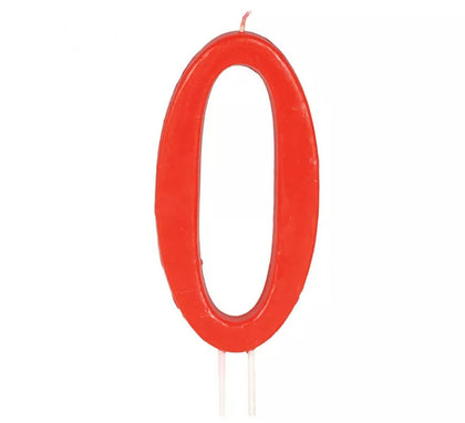 Vela Roja Nº 0 de 12 cm