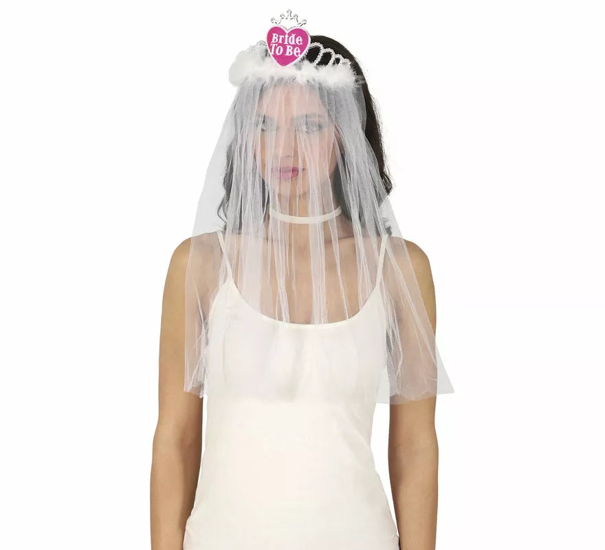 Translation missing: de.Velo de Novia con Diadema corazón