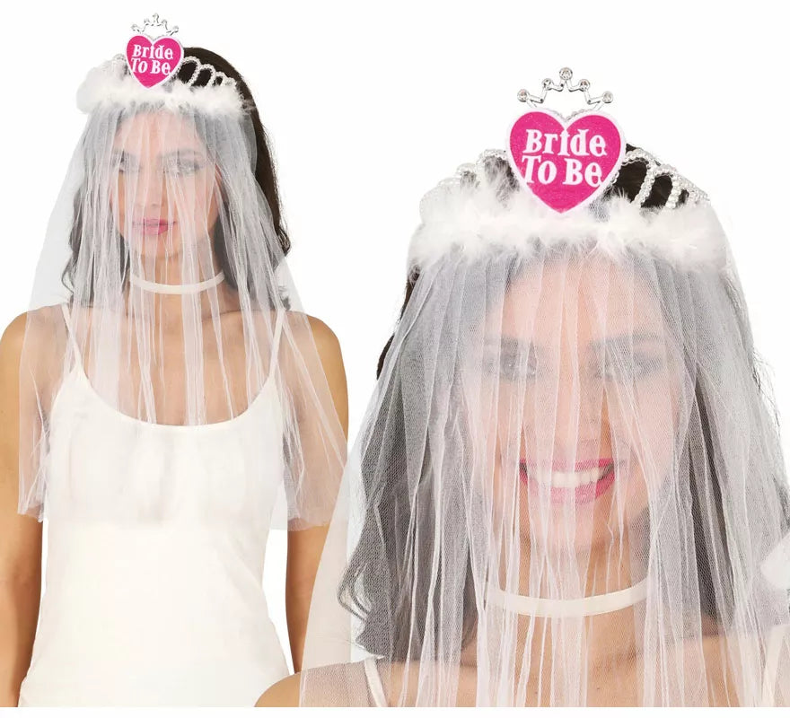 Translation missing: de.Velo de Novia con Diadema corazón