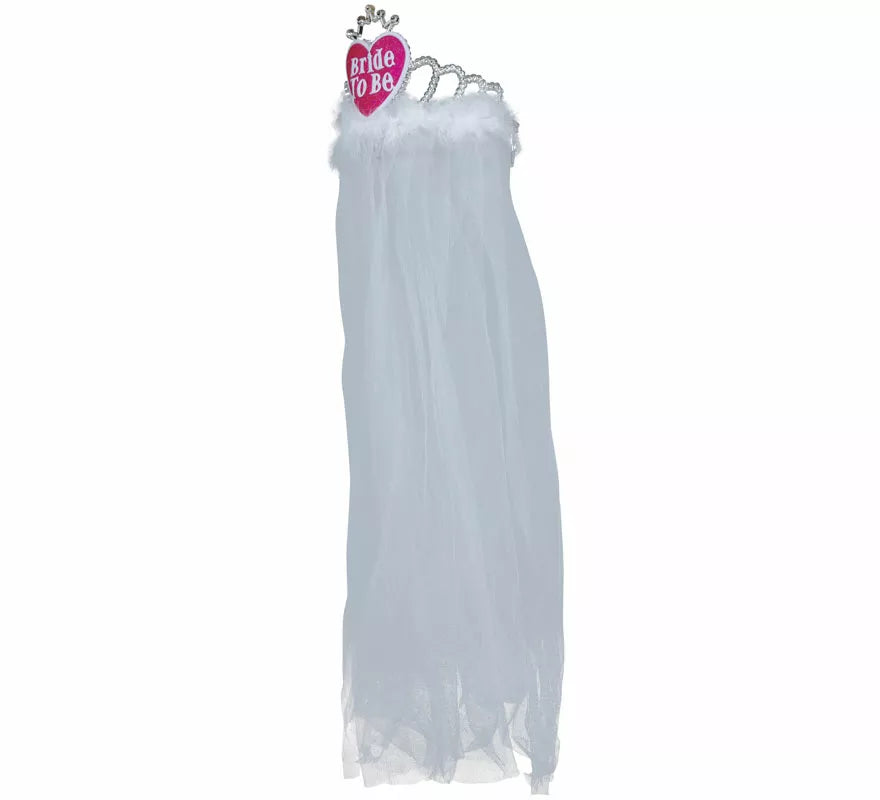 Velo de Novia con Diadema corazón